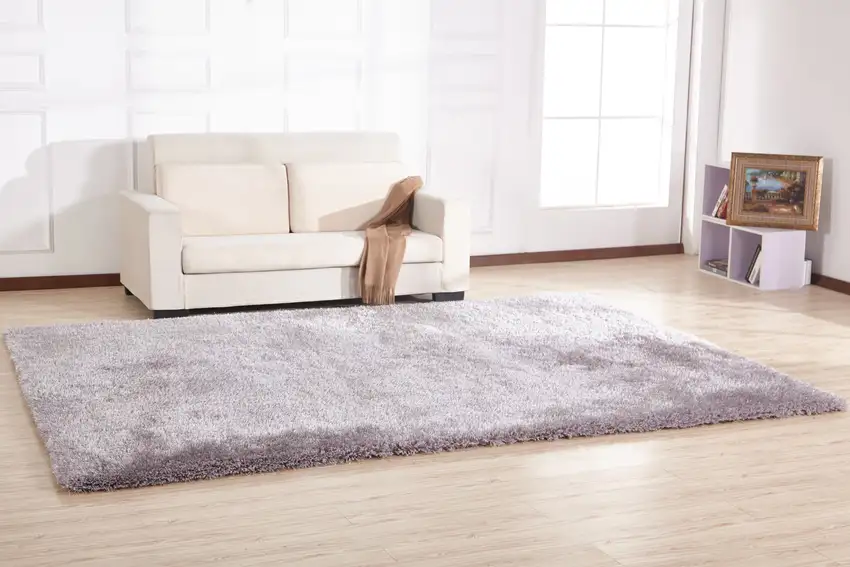 Silver Shag Hand Tufted Area Rug Photo 6