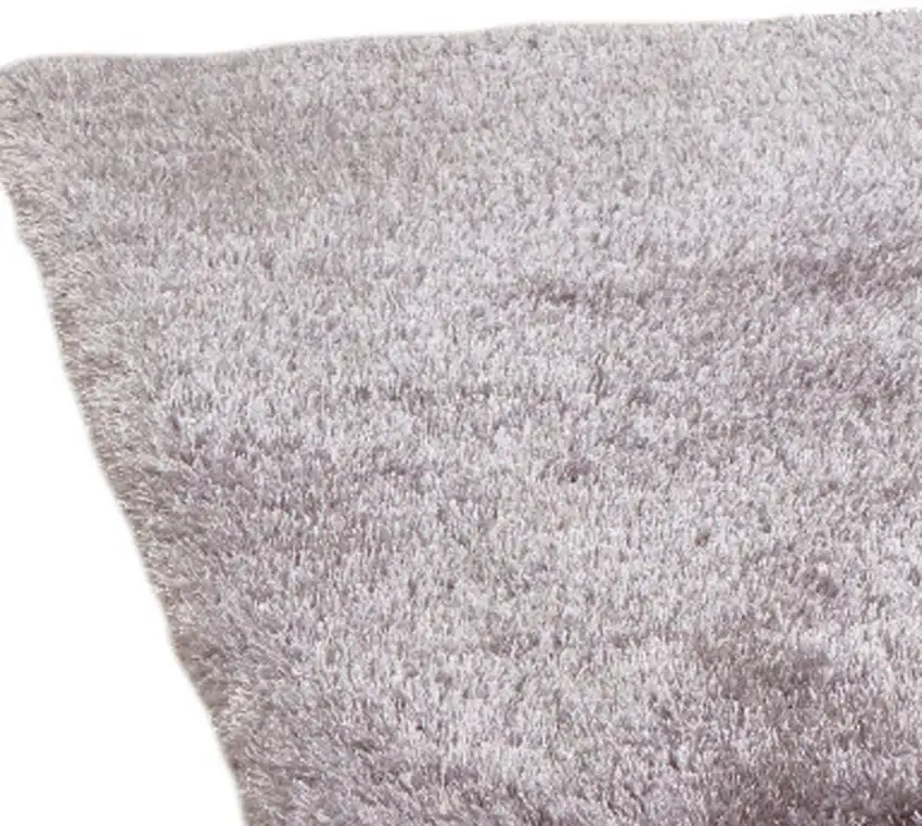 Silver Shag Hand Tufted Area Rug Photo 4