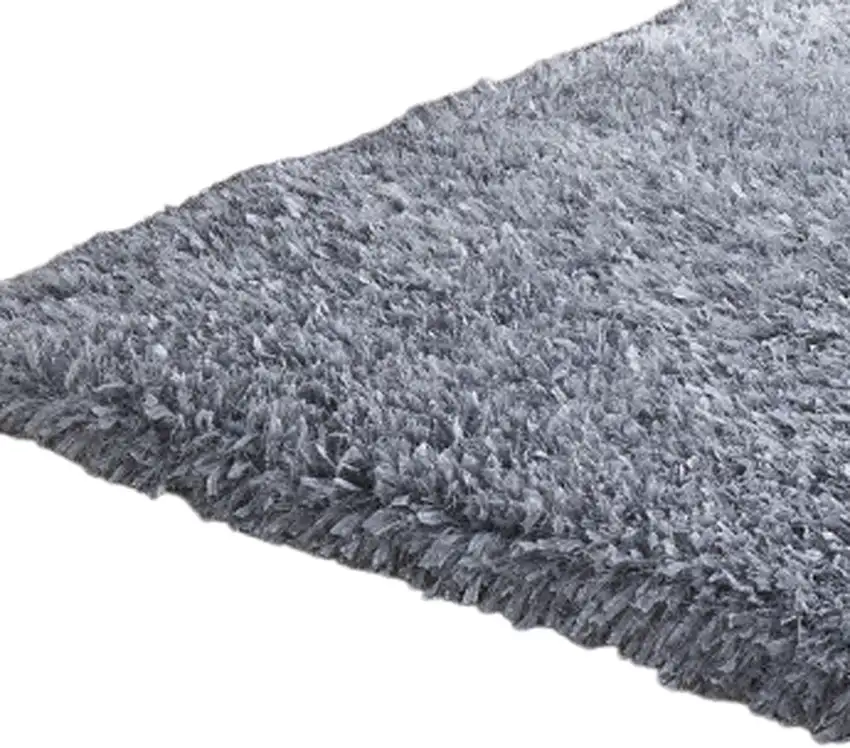 Silver Shag Hand Tufted Area Rug Photo 6