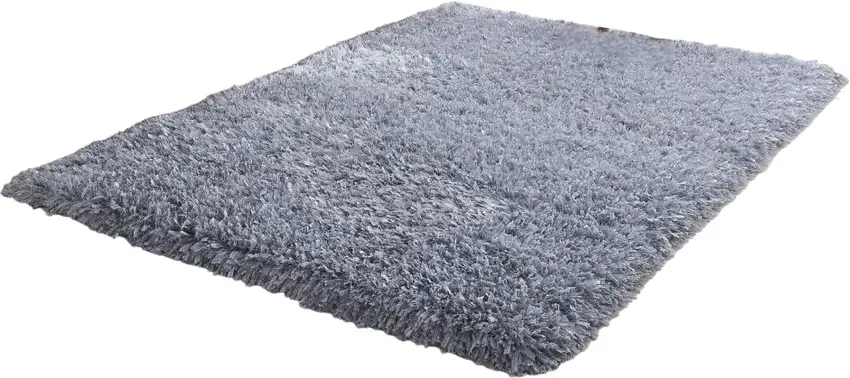 Silver Shag Hand Tufted Area Rug Photo 2