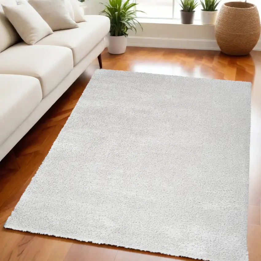Silver Shag Area Rug Photo 2