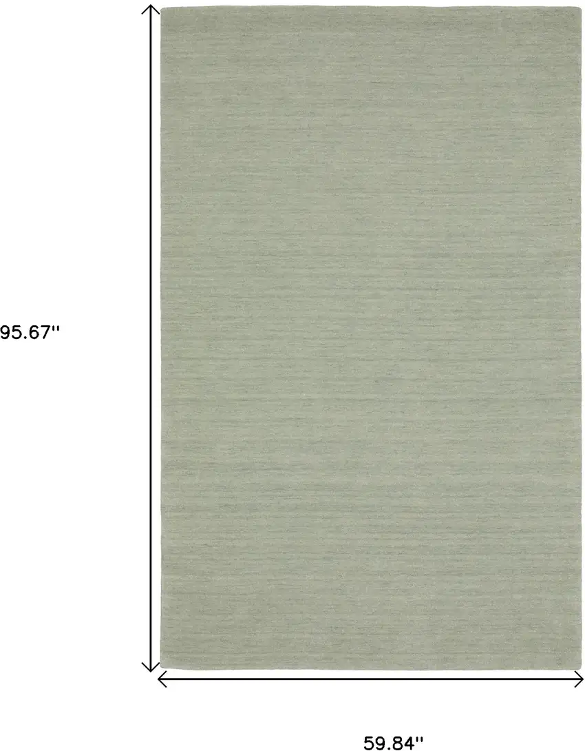Silver Wool Hand Tufted Area Rug Photo 3