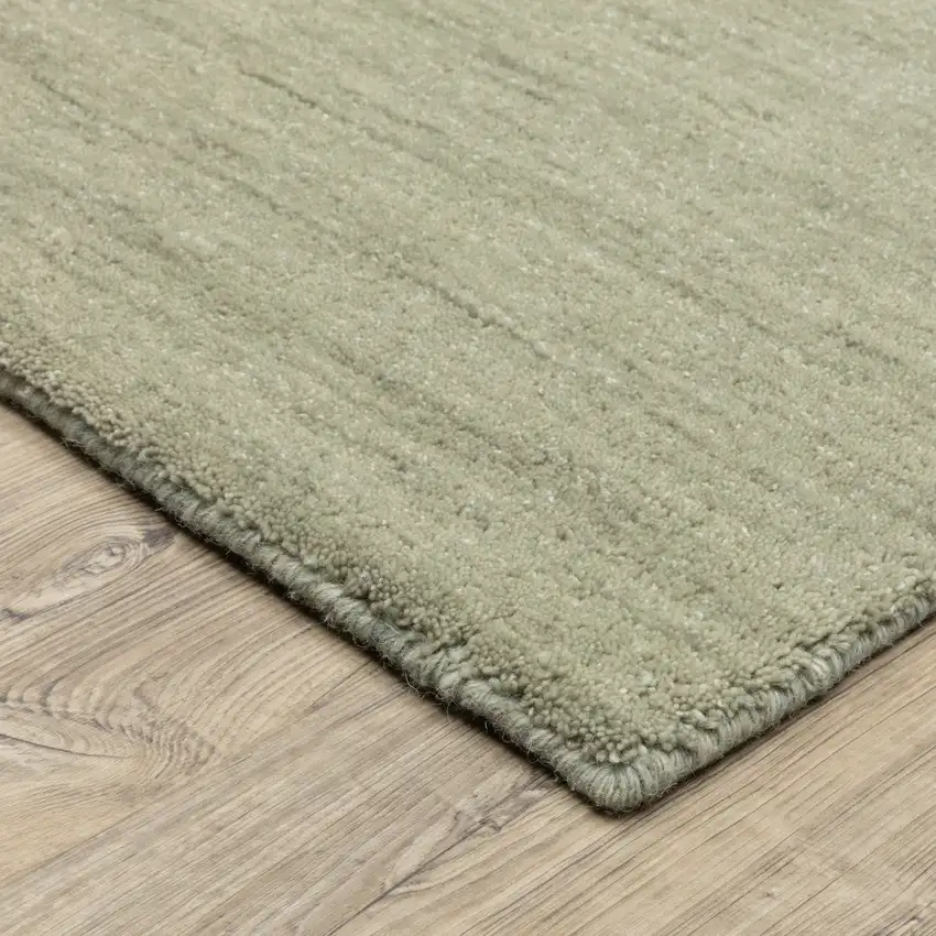 Silver Wool Hand Tufted Area Rug Photo 8