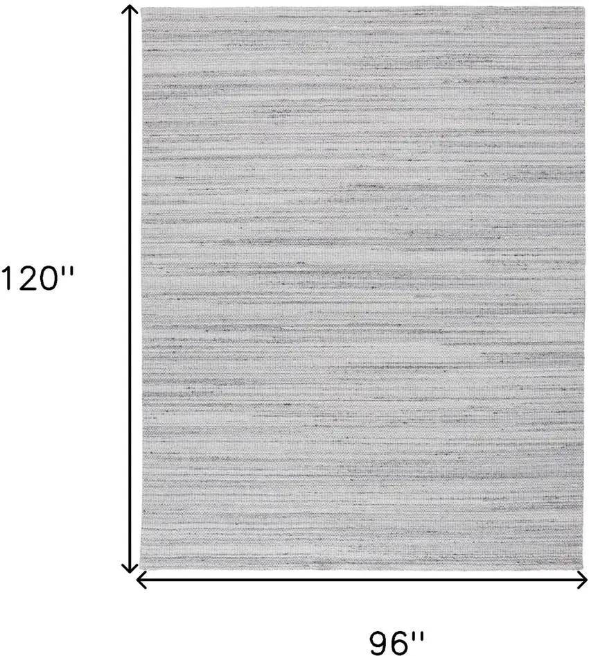 Silver Wool Hand Woven Stain Resistant Area Rug Photo 10