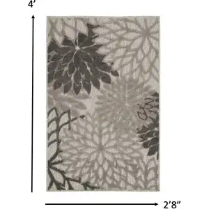Photo of Silver and Gray Indoor Outdoor Area Rug