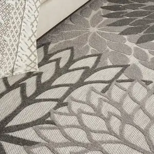 Photo of Silver and Gray Indoor Outdoor Area Rug
