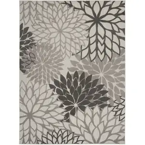 Photo of Silver and Gray Indoor Outdoor Area Rug