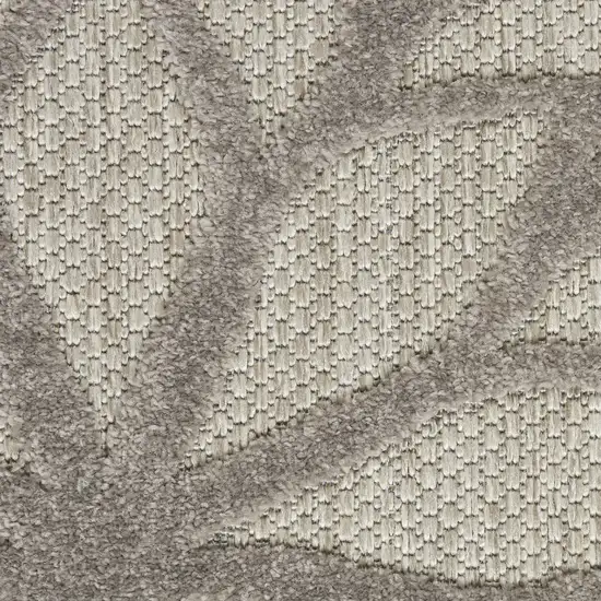 6' Gray Indoor Outdoor Area Rug Photo 9
