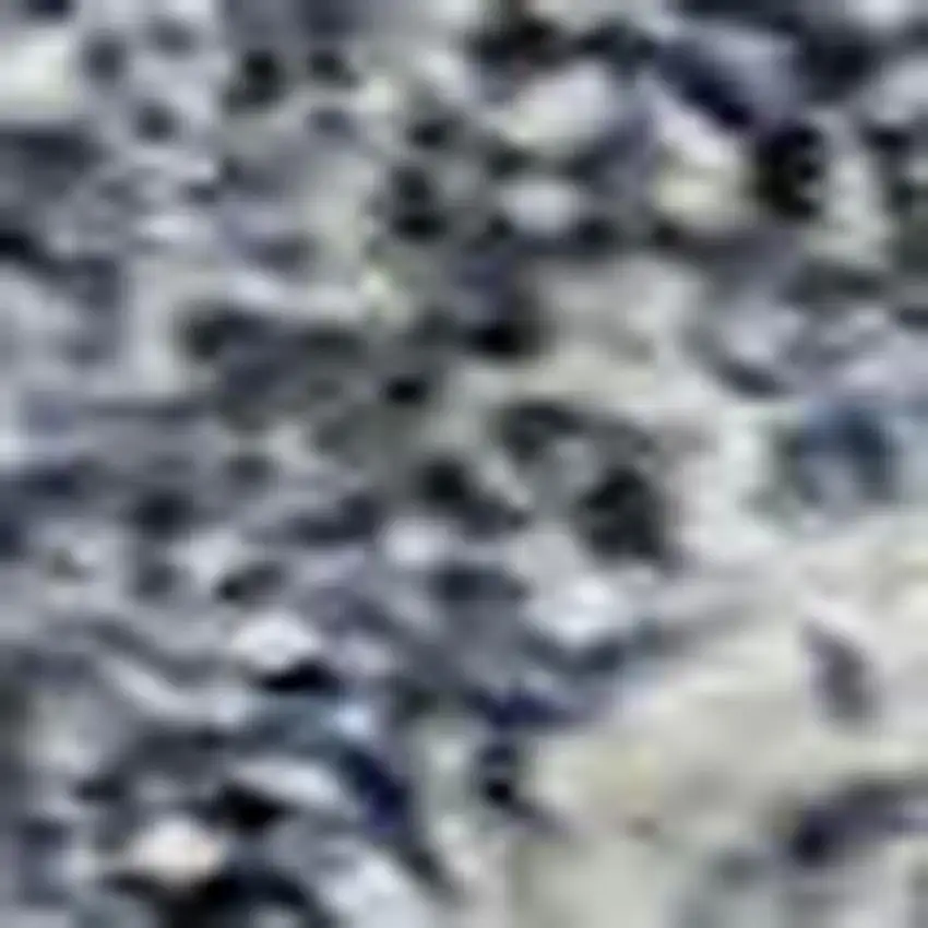 Sky Blue And Beige Abstract Washable Area Rug With UV Protection Photo 2