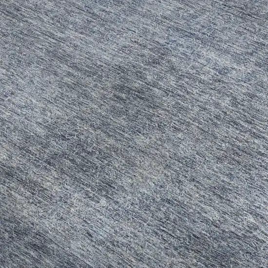 Sky Blue And Beige Abstract Washable Area Rug With UV Protection Photo 3