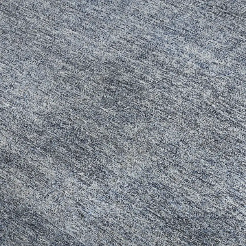 Sky Blue And Beige Abstract Washable Area Rug With UV Protection Photo 3