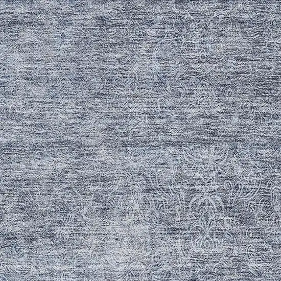 Sky Blue And Beige Abstract Washable Area Rug With UV Protection Photo 4