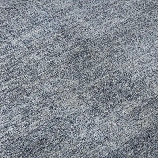 Sky Blue And Beige Abstract Washable Area Rug With UV Protection Photo 1