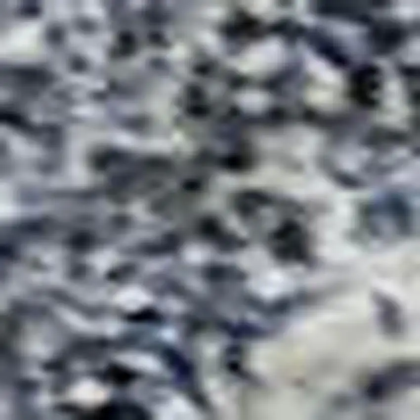 Sky Blue And Beige Abstract Washable Area Rug With UV Protection Photo 2