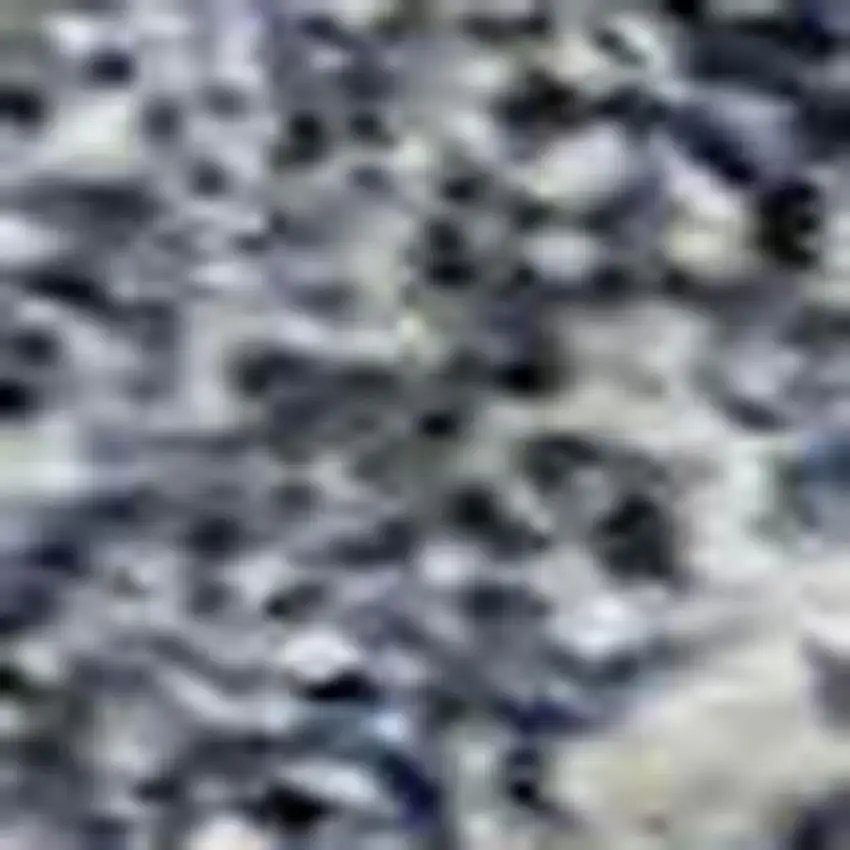 Sky Blue And Beige Abstract Washable Area Rug With UV Protection Photo 2