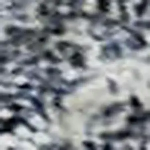 Photo of Sky Blue And Beige Abstract Washable Area Rug With UV Protection