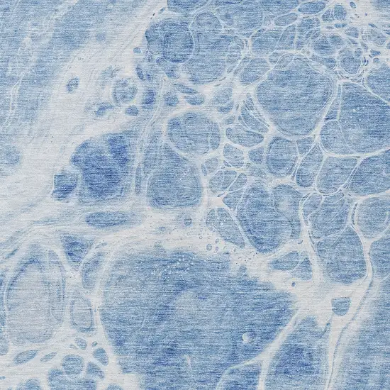 Sky Blue And Denim Blue Nautical Washable Indoor Outdoor Area Rug Photo 6