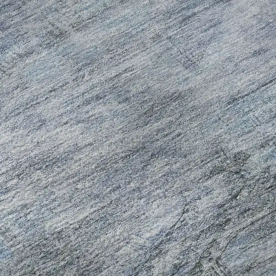 Sky Blue And Gray Abstract Geometric Washable Area Rug With UV Protection Photo 9