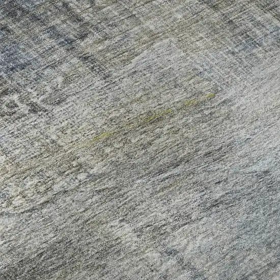 Sky Blue And Gray Abstract Washable Area Rug With UV Protection Photo 8