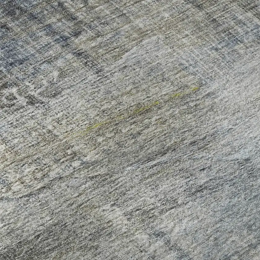 Sky Blue And Gray Abstract Washable Area Rug With UV Protection Photo 8