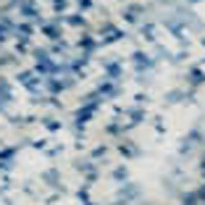 Sky Blue And Ivory Abstract Washable Area Rug With UV Protection Photo 2