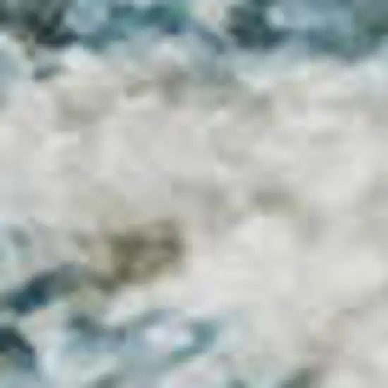 Sky Blue And Ivory Abstract Washable Area Rug With UV Protection Photo 3