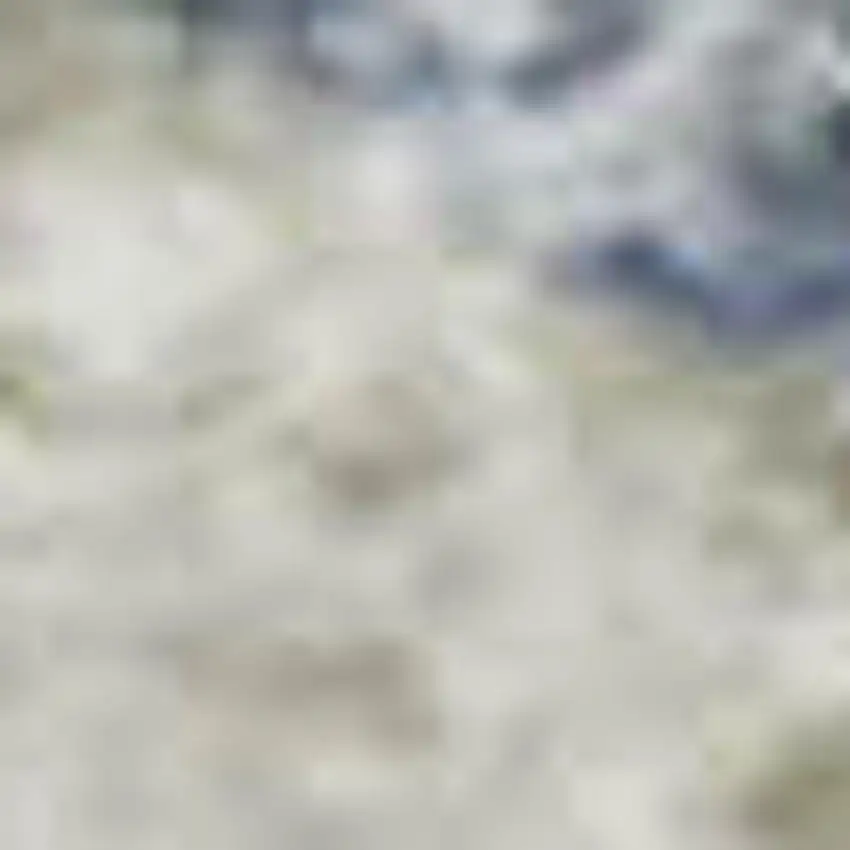 Sky Blue And Ivory Diamond Washable Area Rug With UV Protection Photo 2