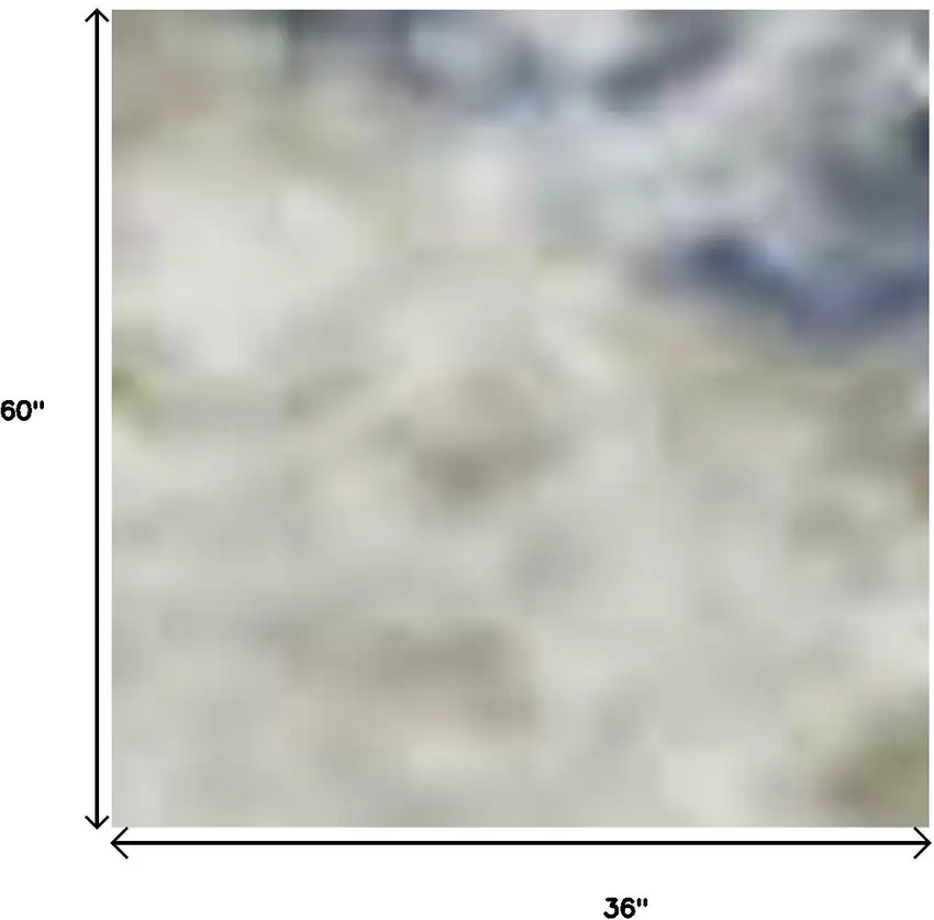 Sky Blue And Ivory Diamond Washable Area Rug With UV Protection Photo 9