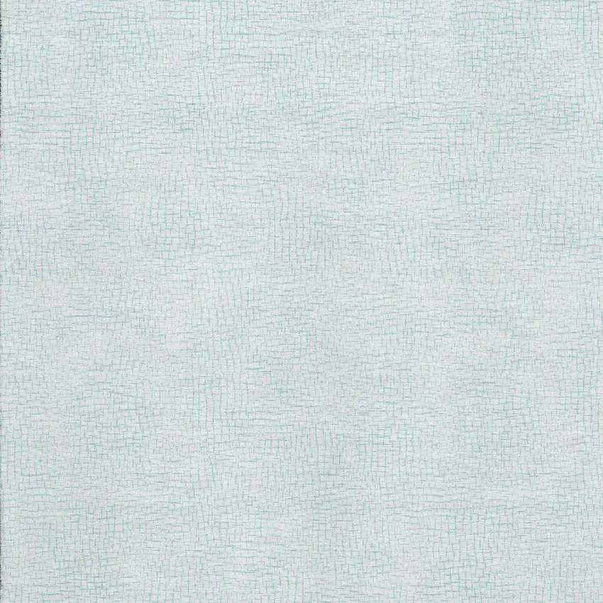 Sky Blue And Ivory Geometric Washable Area Rug With UV Protection Photo 2