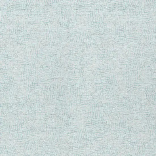 Sky Blue And Ivory Geometric Washable Indoor Outdoor Area Rug Photo 5
