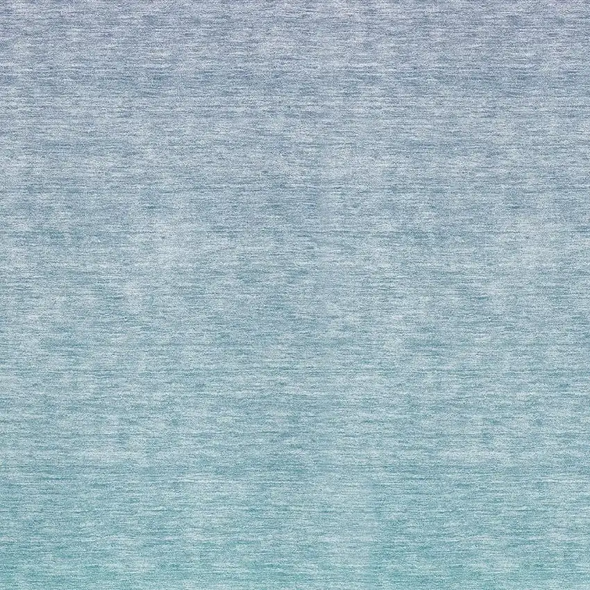 Sky Blue And Ivory Ombre Washable Area Rug With UV Protection Photo 3