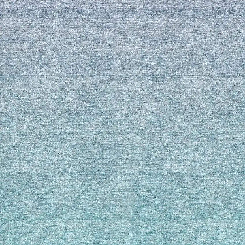 Sky Blue And Ivory Ombre Washable Area Rug With UV Protection Photo 3