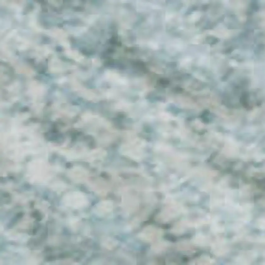 Sky Blue And Ivory Striped Washable Area Rug With UV Protection Photo 4