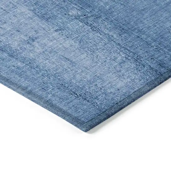 Sky Blue And Navy Blue Nautical Washable Indoor Outdoor Area Rug Photo 3