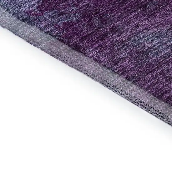Sky Blue And Purple Abstract Washable Area Rug With UV Protection Photo 9