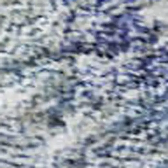 Sky Blue Beige And Purple Floral Washable Area Rug With UV Protection Photo 2