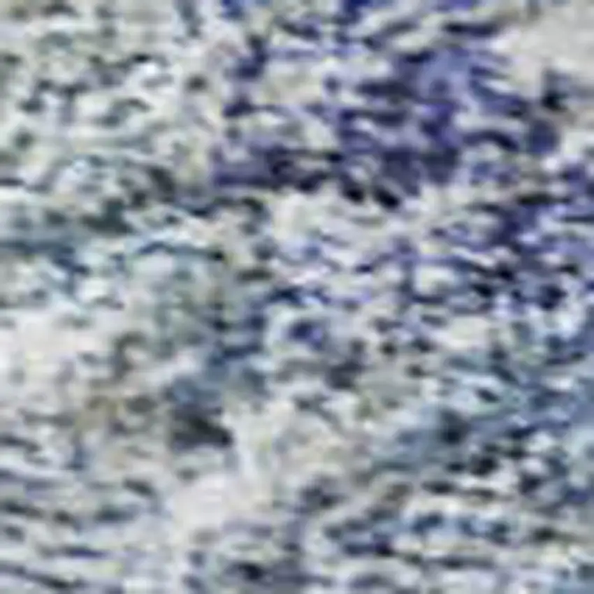 Sky Blue Beige And Purple Floral Washable Area Rug With UV Protection Photo 2