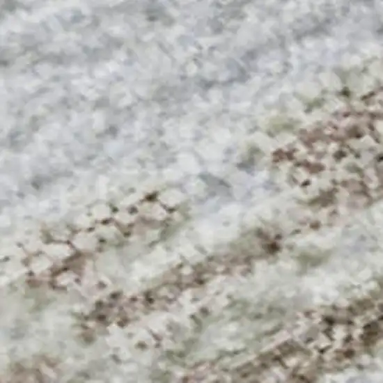 Sky Blue Gold And Taupe Striped Washable Area Rug With UV Protection Photo 2