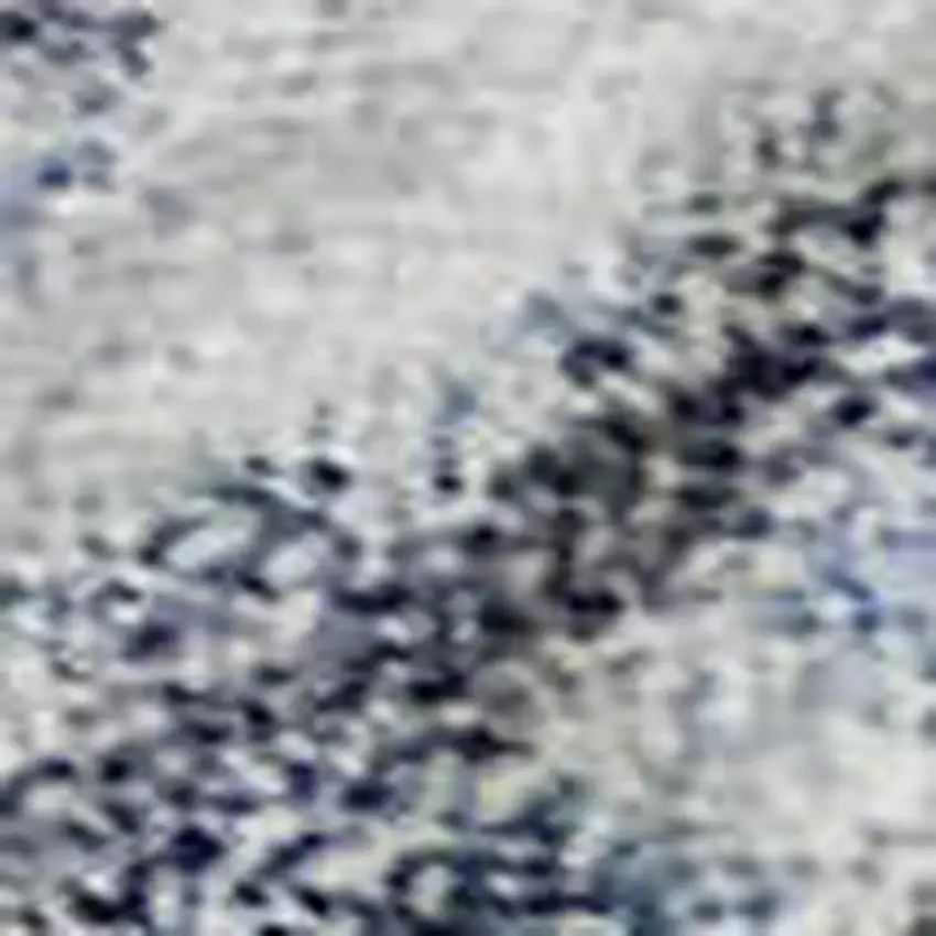 Sky Blue Gray And Silver Abstract Washable Area Rug With UV Protection Photo 2