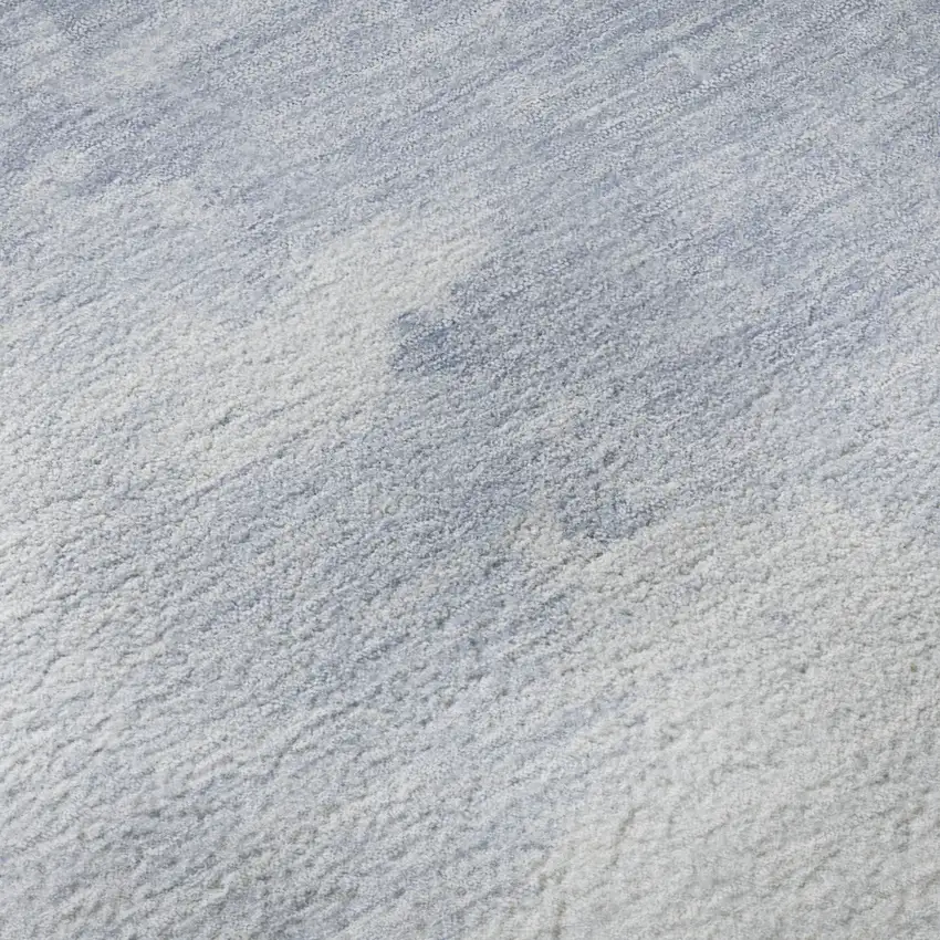 Sky Blue Gray And Silver Abstract Washable Area Rug With UV Protection Photo 9