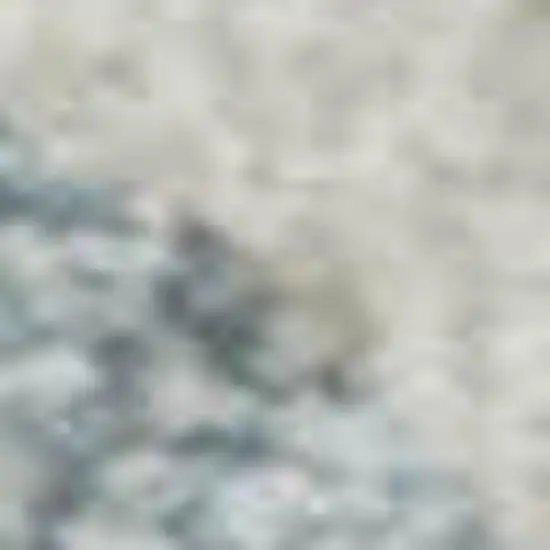 Sky Blue Ivory And Gray Abstract Geometric Washable Area Rug With UV Protection Photo 2