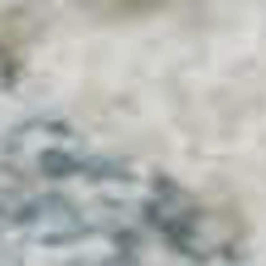 Sky Blue Ivory And Gray Abstract Geometric Washable Area Rug With UV Protection Photo 2