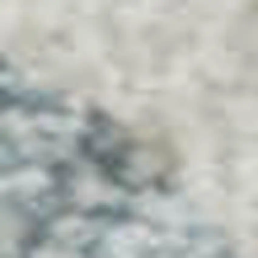 Sky Blue Ivory And Gray Abstract Geometric Washable Area Rug With UV Protection Photo 3