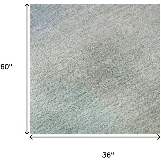 Sky Blue Peach And Lilac Striped Washable Area Rug With UV Protection Photo 8