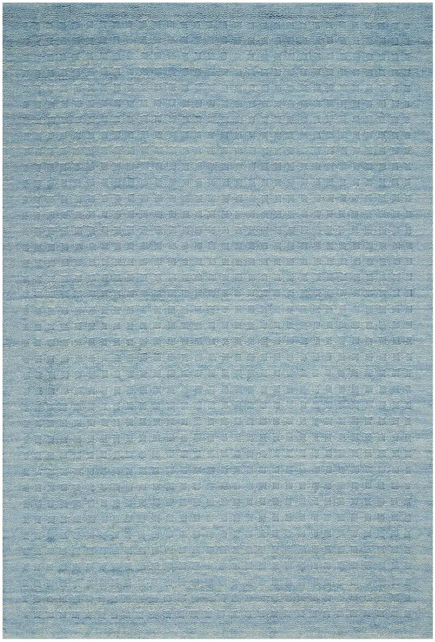 Sky Blue Wool Area Rug Photo 2