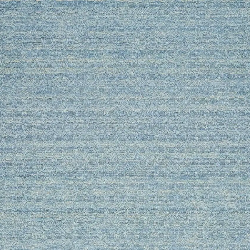 Sky Blue Wool Area Rug Photo 3