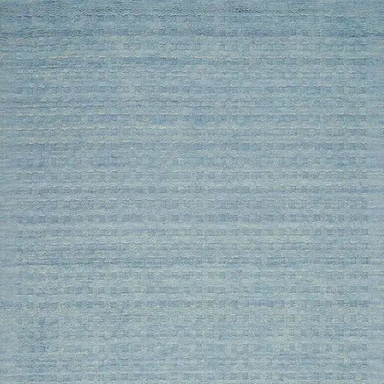Sky Blue Wool Area Rug Photo 8