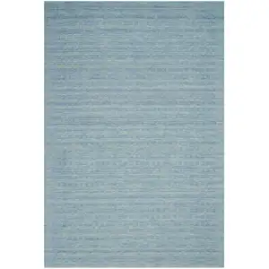 Photo of Sky Blue Wool Area Rug