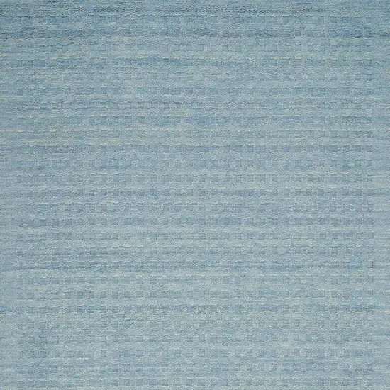 Sky Blue Wool Area Rug Photo 4