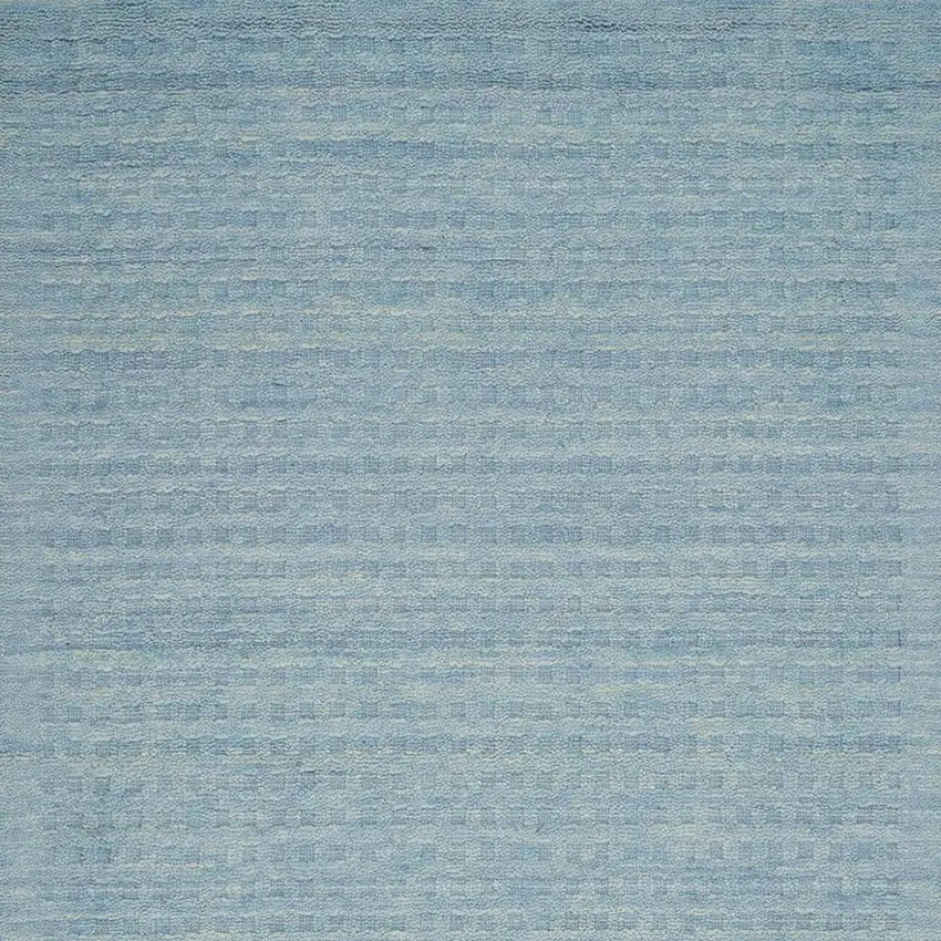Sky Blue Wool Area Rug Photo 4